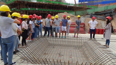 中铁四局建筑公司凯里未来城工地迎来贵州电力职业技术学院师生观摩学习